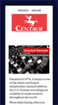 Mobile Screenshot of centaurrecords.com